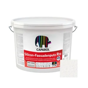 Tencuiala siliconica structurabila, Caparol Silicon-Fassadenputz R20/K20, 2 mm, alb, 25 kg