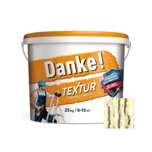 Tencuiala decorativa acrilica, interior / exterior, Danke Textur, structurata, 25 kg