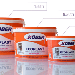 Vopsea lavabila interior, Ecoplast, antimucegai, alba