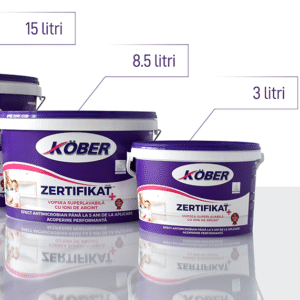 Vopsea superlavabila interior, Kober Zertifikat Plus, alba