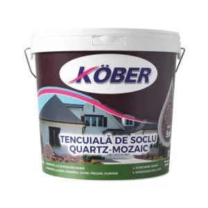 Tencuiala decorativa mozaicata pentru soclu, Kober, interior / exterior, 25 kg